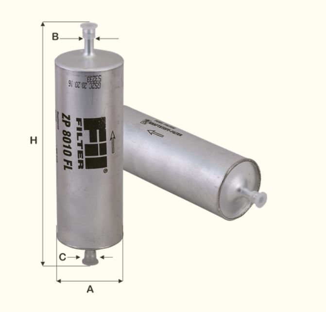 Fil Filter ZP8010FL Kraftstoff-Leitungsfilter Inline