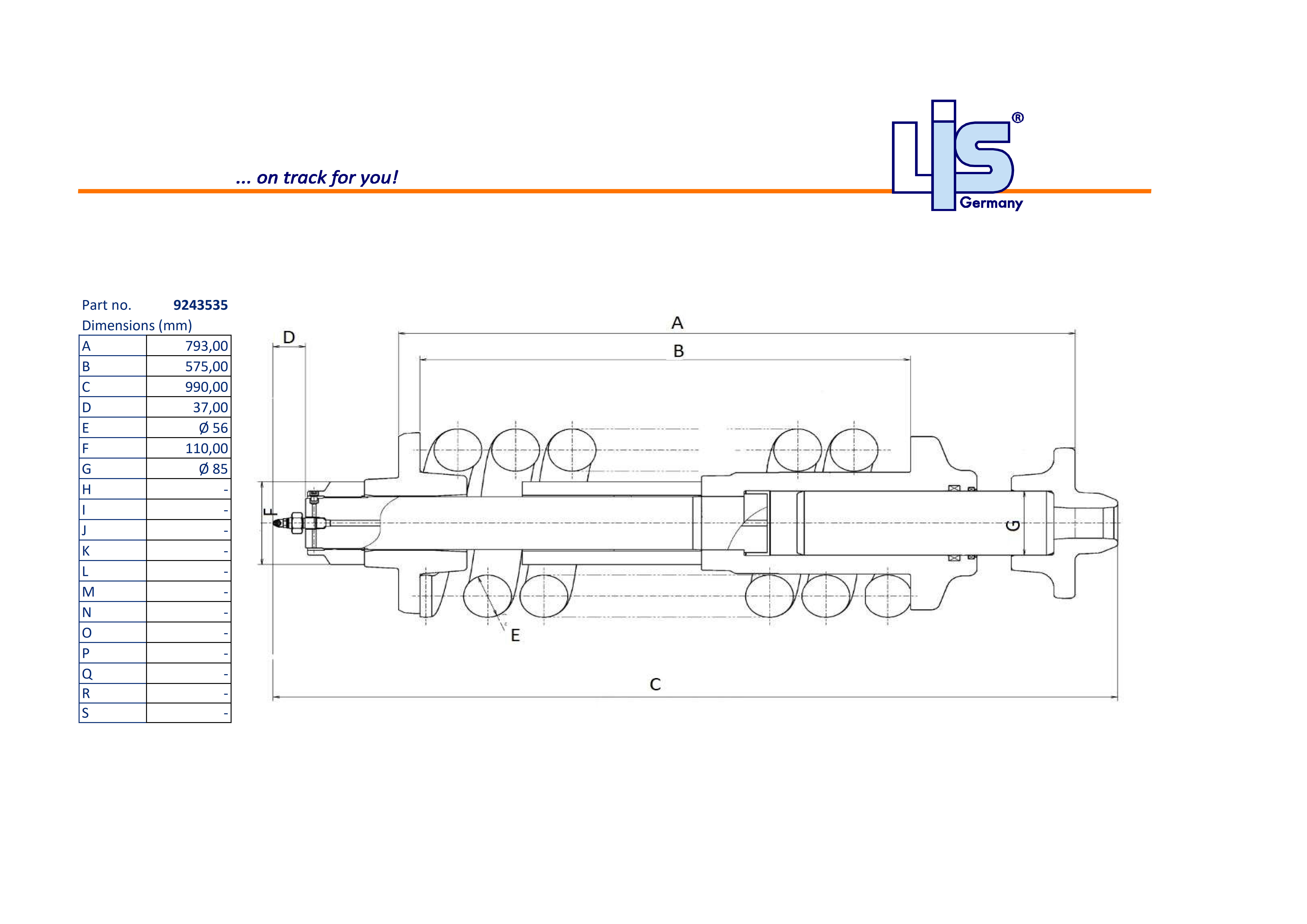 TRACK ADJUSTER & SPRING ASSEMBLY to fit
HITACHI,ZX330-3,ZX350-3