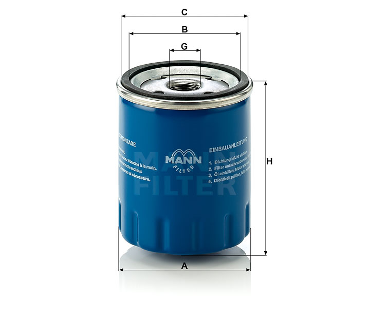 MANN-FILTER W712/15 Wechselfilter SpinOn