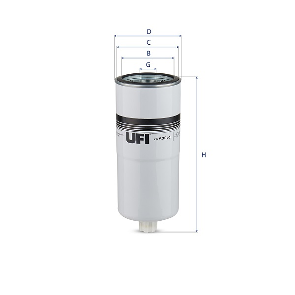 UFI FILTERS 24.A30.00 Kraftstofffilter SpinOn