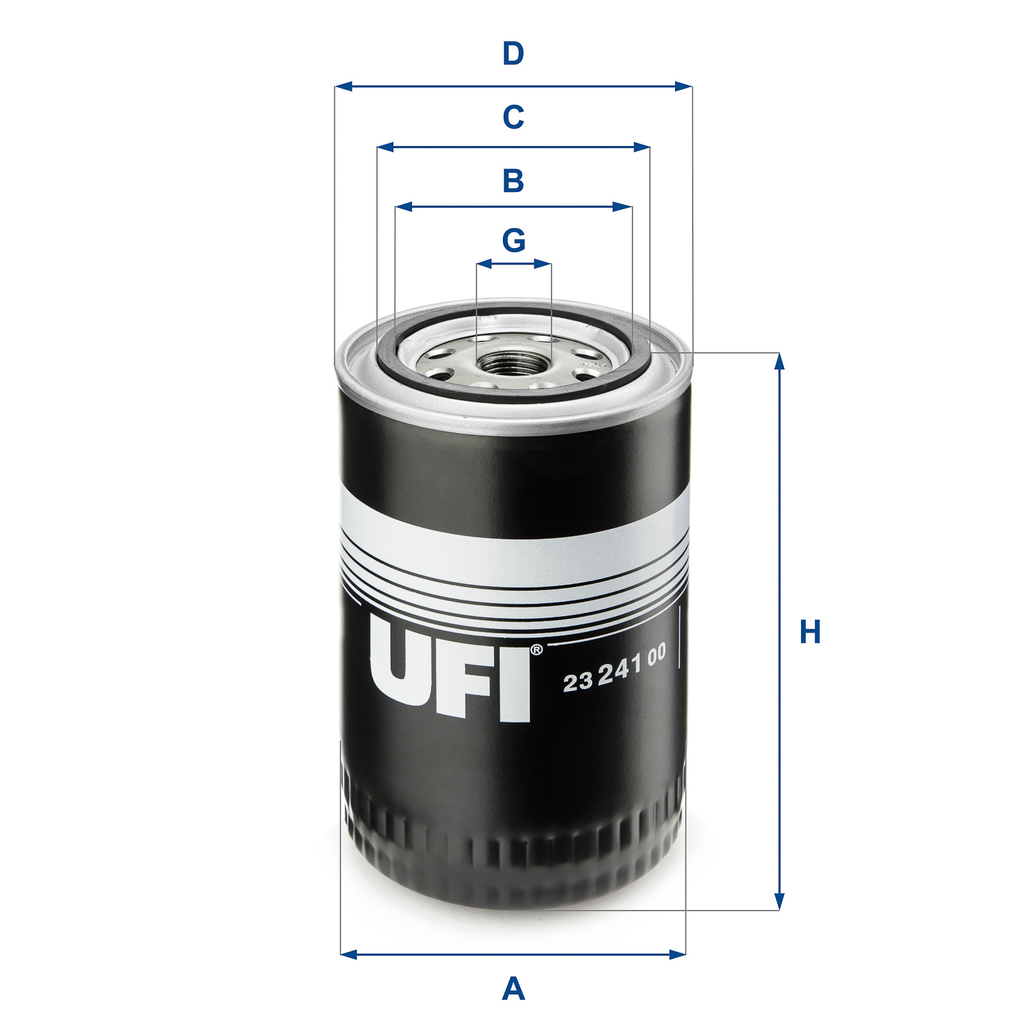 UFI FILTERS 23.241.00 oil filter spin-on