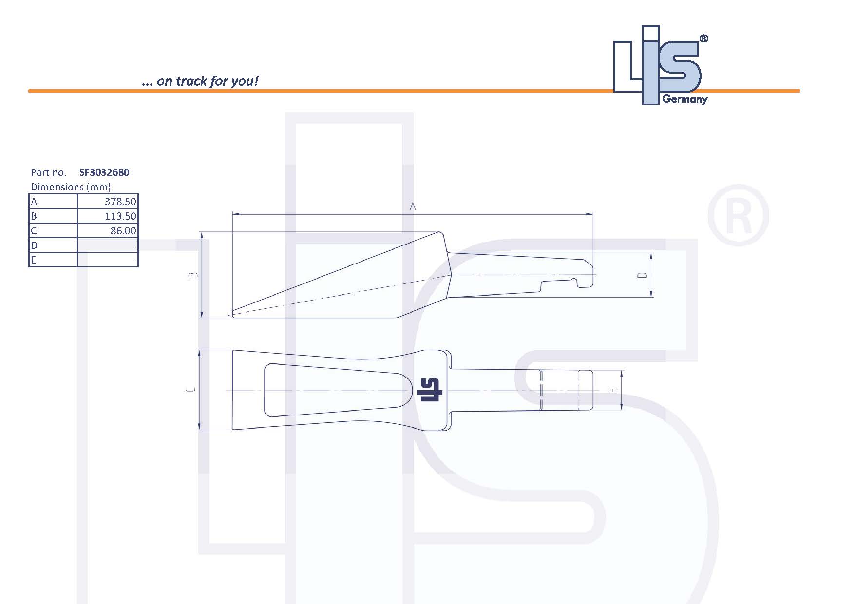 LIS TIP LOADER suitable for B-LOCK