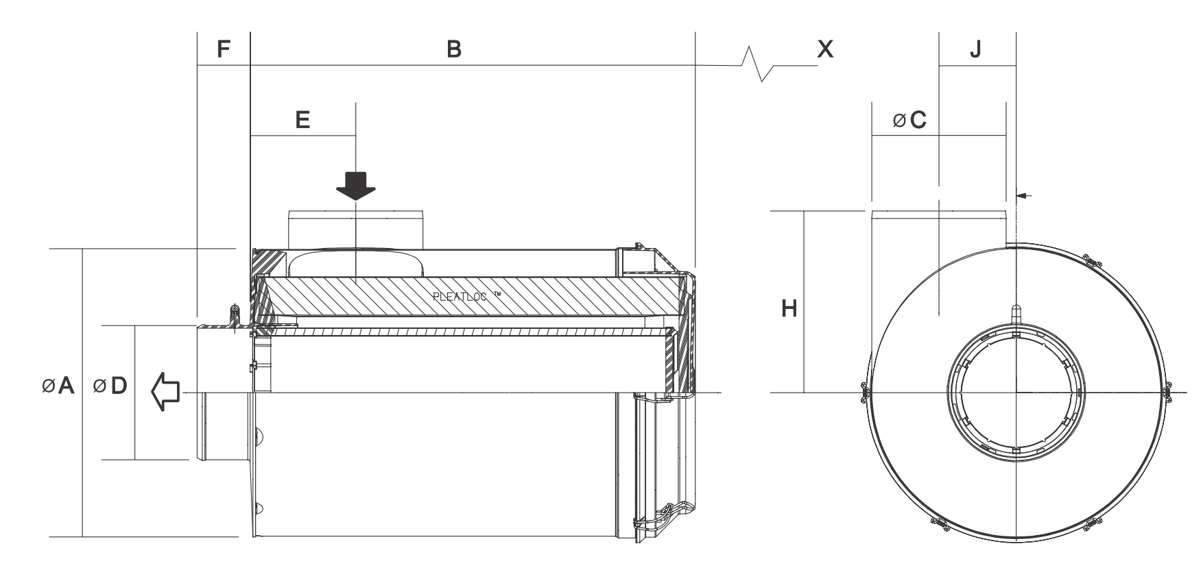 DONALDSON Luftfilter B080067 (RadialSeal)