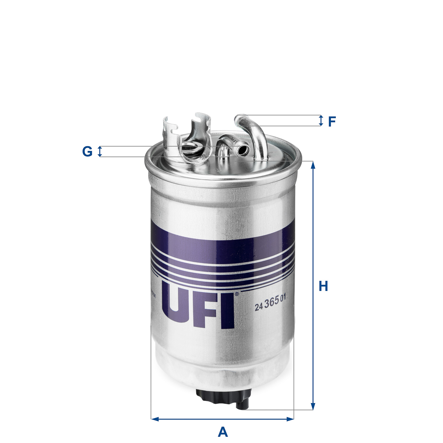 UFI FILTERS 24.365.01 Kraftstoff-Leitungsfilter Inline