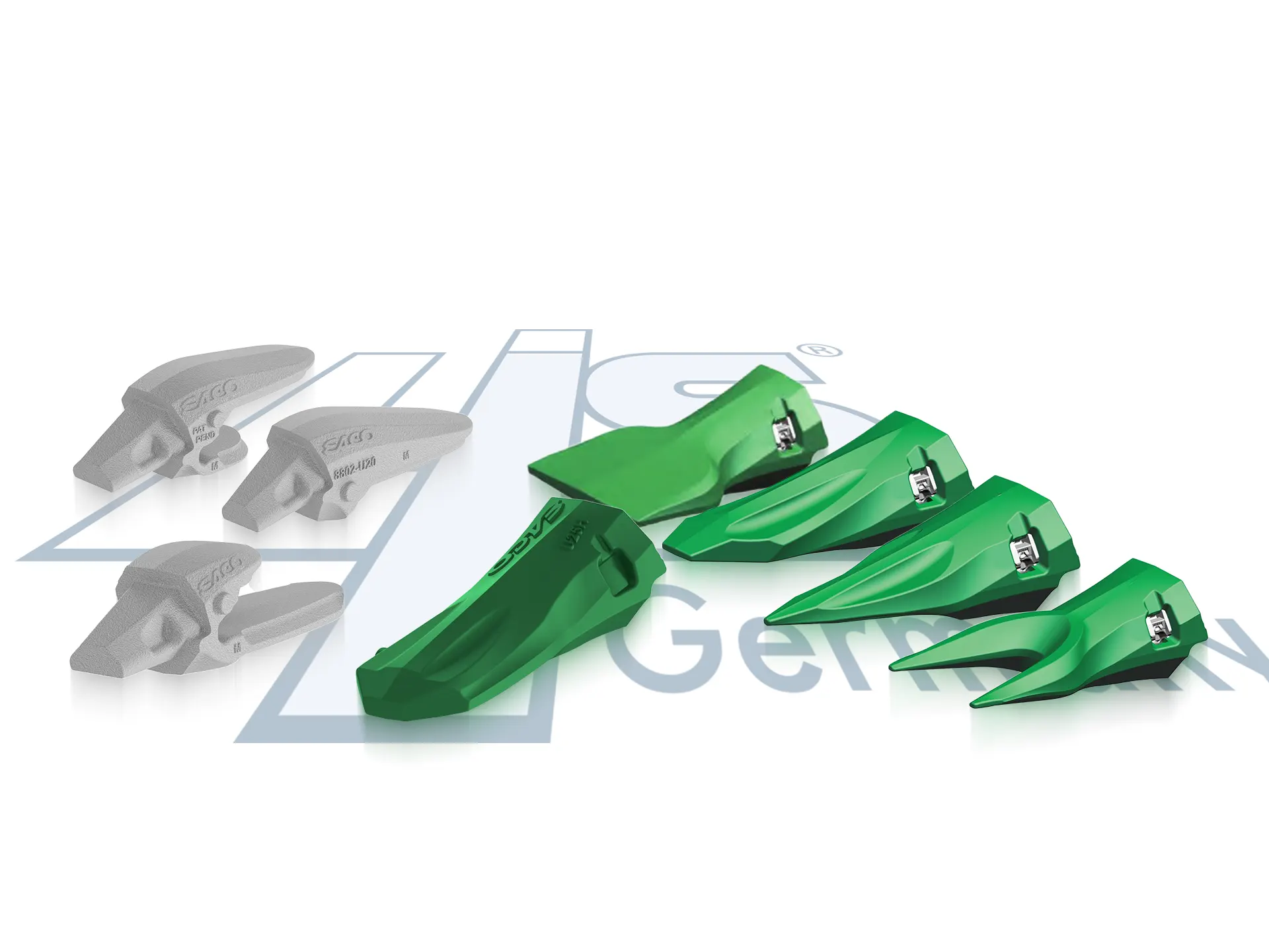 Original ESCO Baggerzähne und Adapter-Systeme für Baggerlöffel – Hochwertige Verschleißteile und Zahnsysteme von LIS Germany.