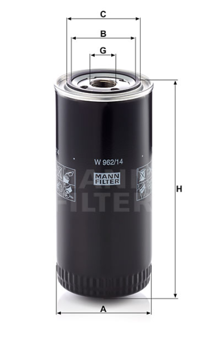 MANN-FILTER W962/14 Ölfilter SpinOn