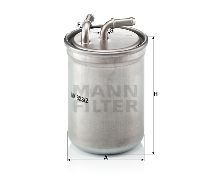 MANN-FILTER WK823/2 Kraftstoff-Leitungsfilter (Inline)