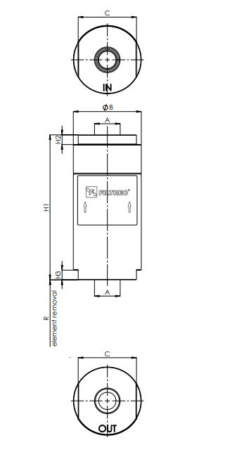 FILTREC FHLCD102G10XB0B3S0 Hydraulik-Leitungsfilter Inline
