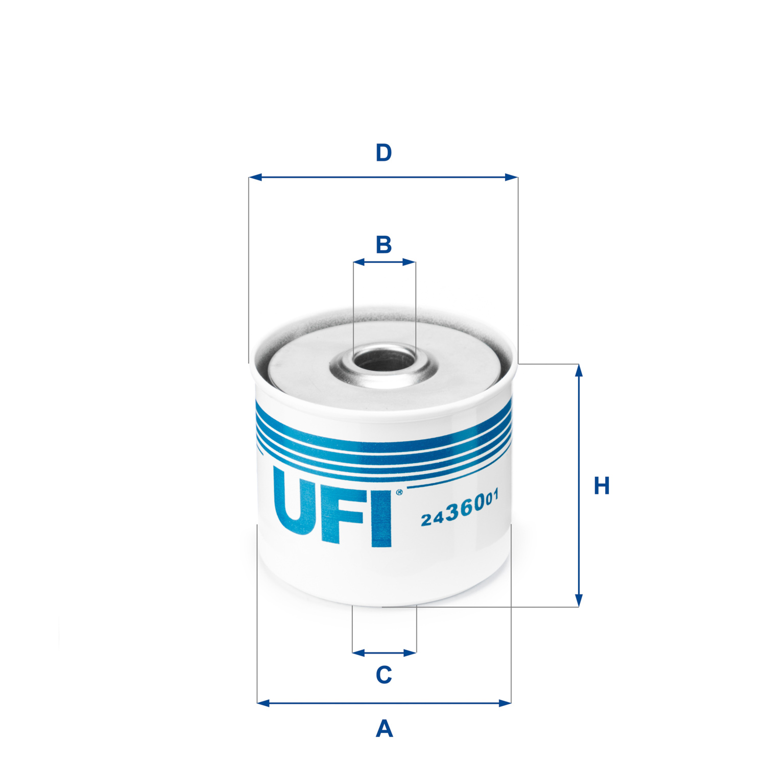 UFI FILTERS 24.360.01 Kraftstofffilter SpinOn