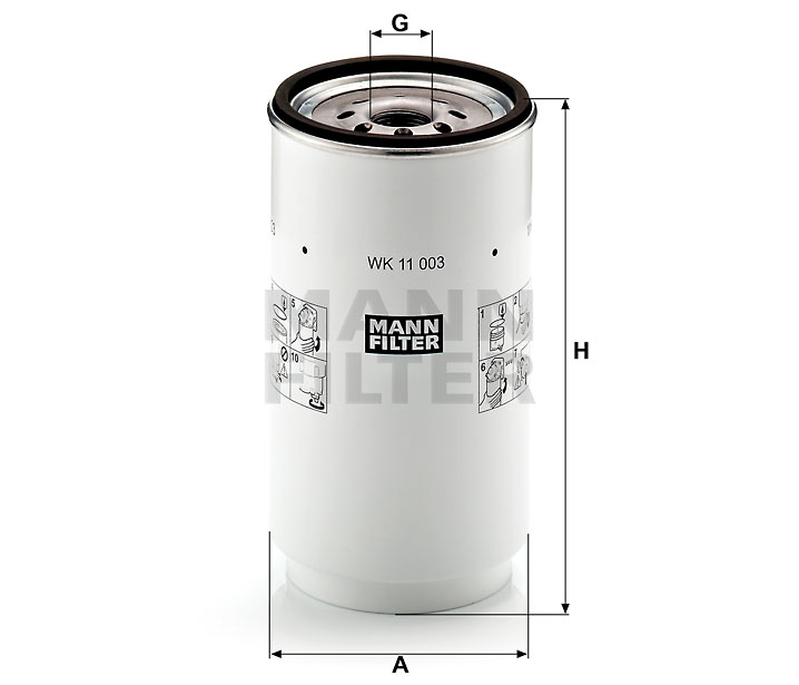 MANN-FILTER WK11003z Kraftstofffilter SpinOn