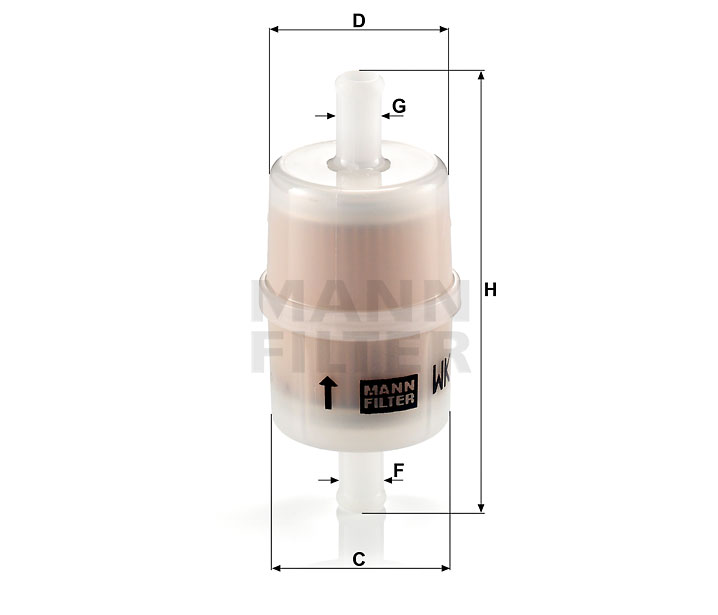 MANN-FILTER WK32/7 Kraftstoff-Leitungsfilter (Inline)