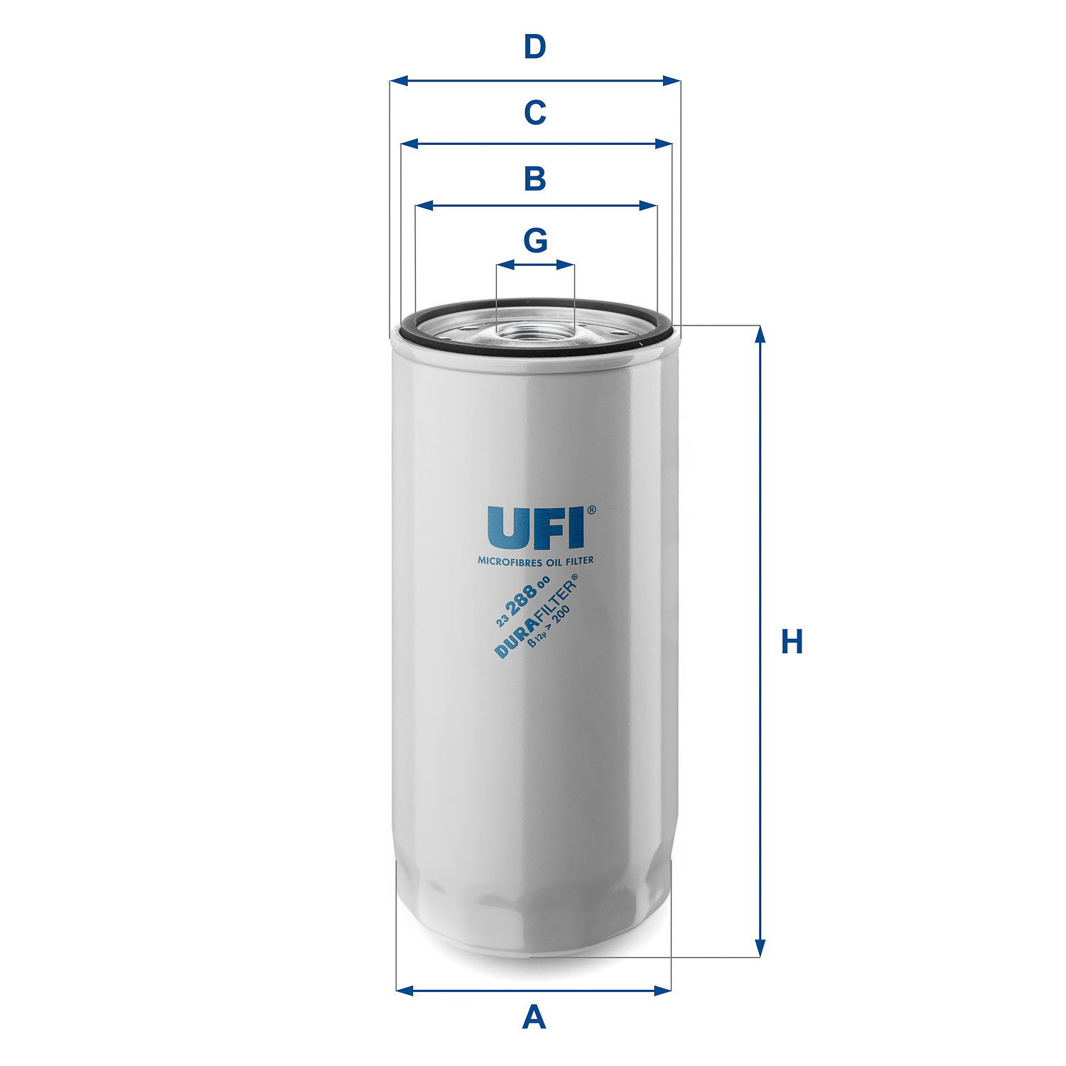 UFI FILTERS 23.288.00 oil filter spin-on