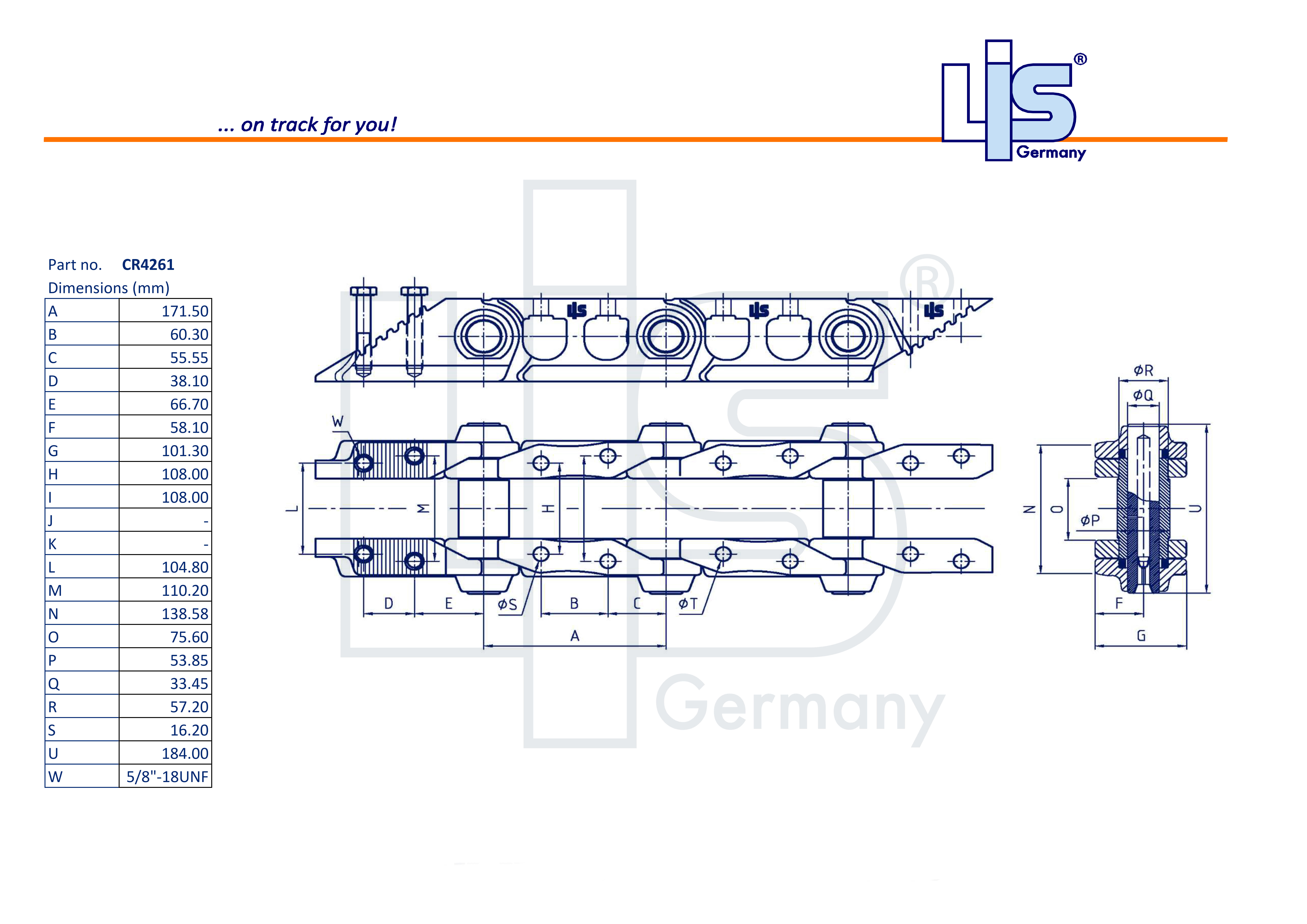 LINK ASSY 38 L LUBRICATED