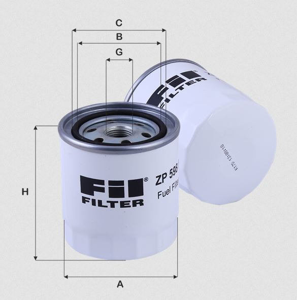 Fil Filter ZP598F Kraftstoffwechselfilter