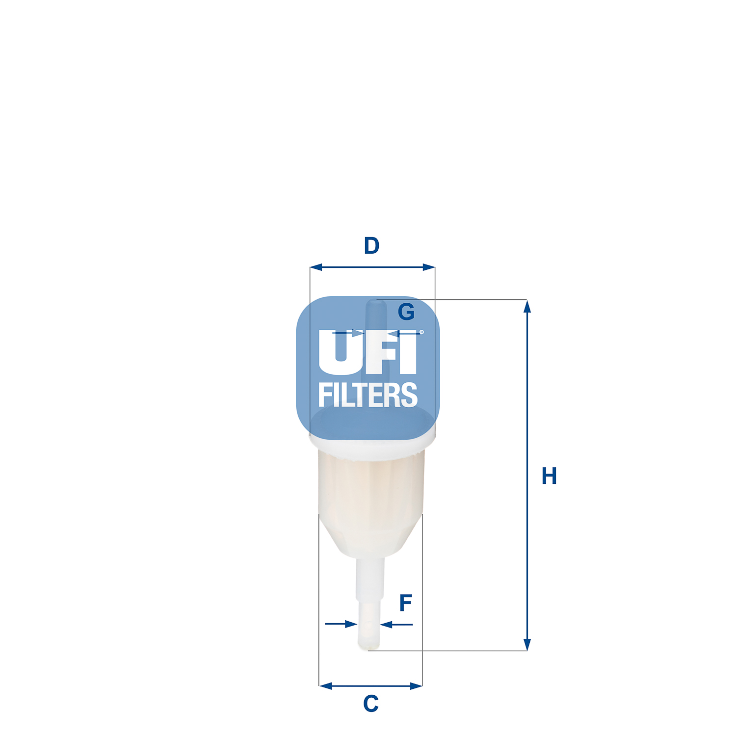 UFI FILTERS 31.009.00 Kraftstoff-Leitungsfilter Inline