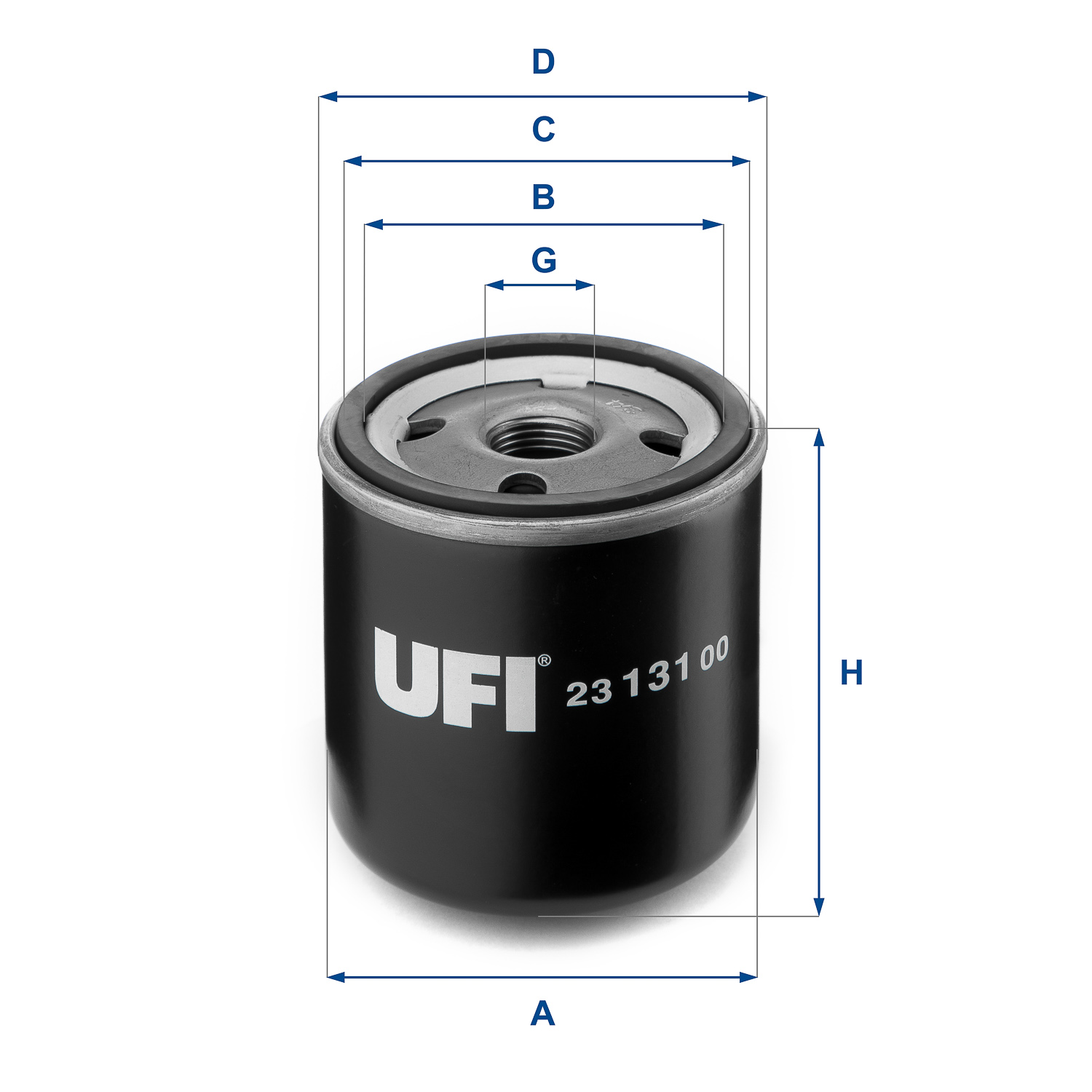 UFI FILTERS 23.131.00 Ölfilter SpinOn