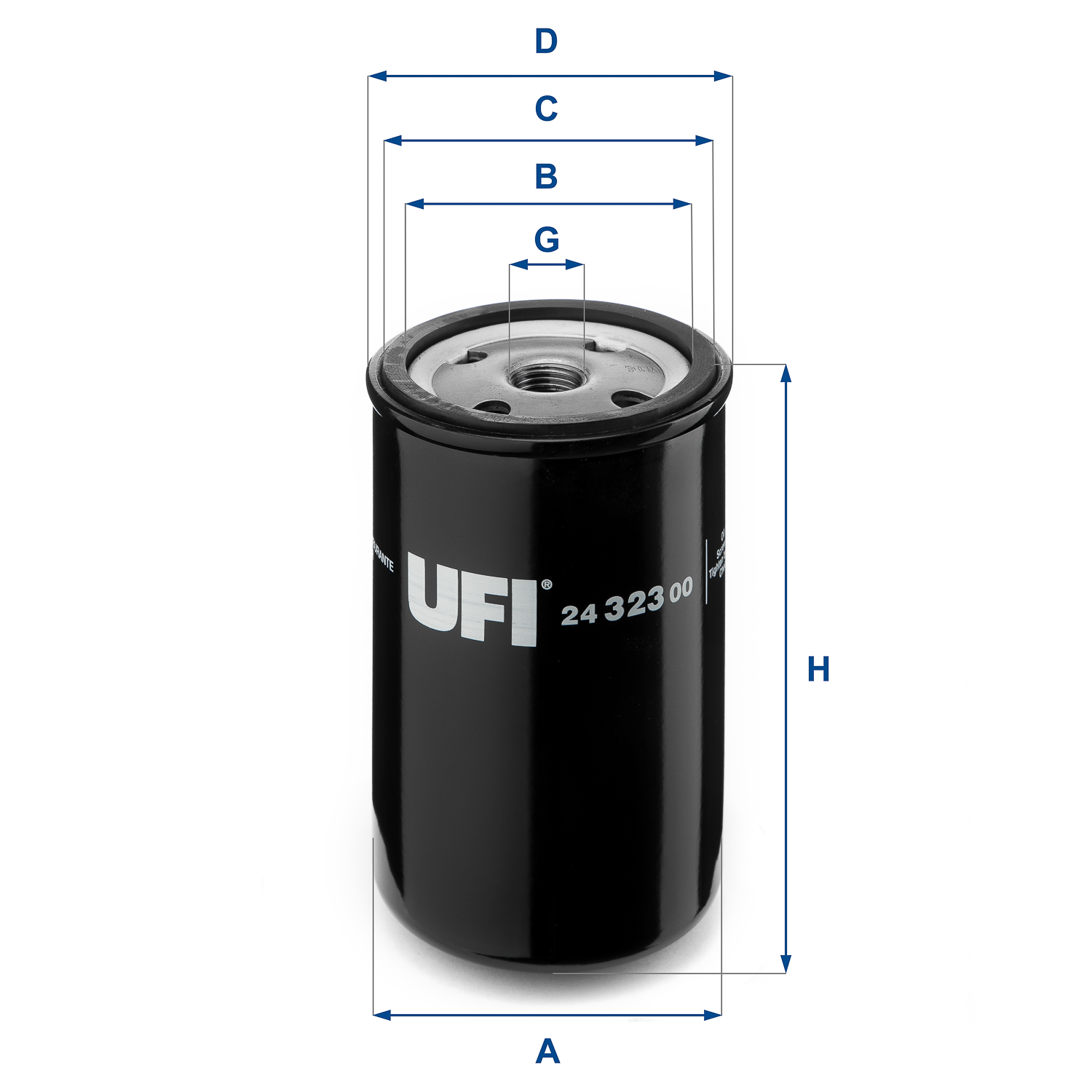 UFI FILTERS 24.323.00 Kraftstofffilter SpinOn
