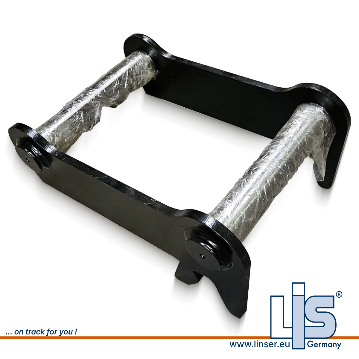 Adapterrahmen Symlock MS01, SW01, passend für Lehnhoff Schnellwechsler von LIS. Von oben.