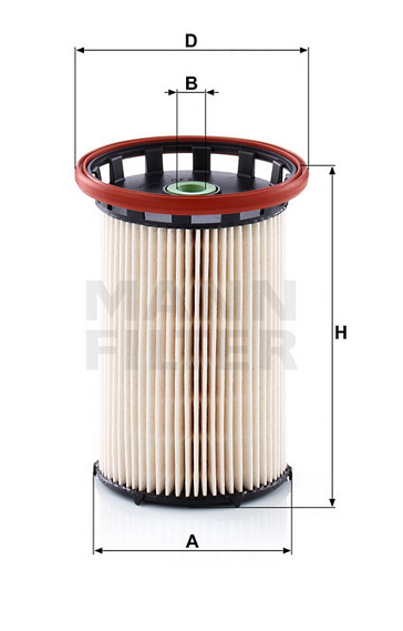 MANN-FILTER PU8008/1 Kraftstofffilterelement (metallfrei)