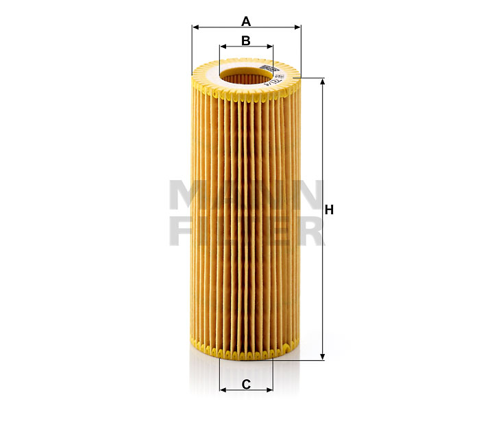 MANN-FILTER HU721/4x Flüssigkeitsfilterelement (metallfrei)