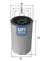 UFI FILTERS 23.164.02 oil filter spin-on
