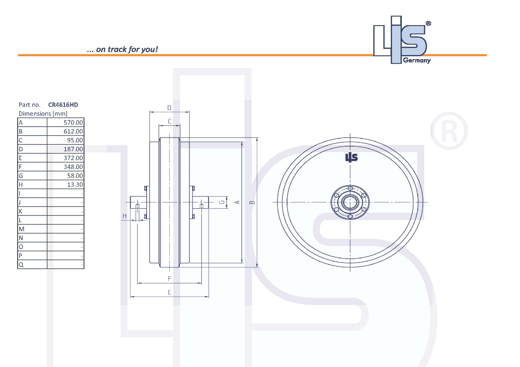 LIS® Idler CR4616HD