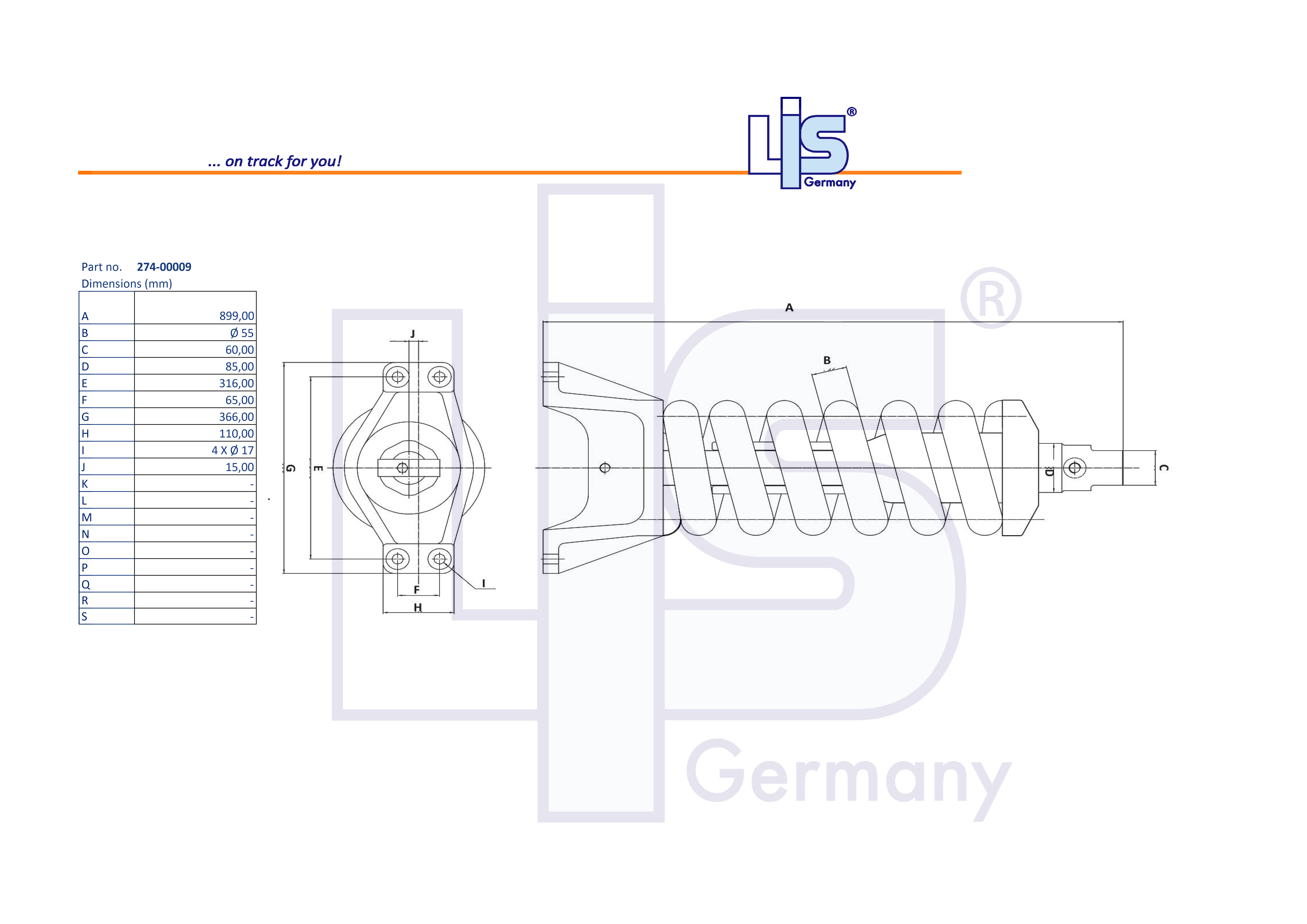 TRACK ADJUSTER & SPRING ASSEMBLY to fit
P18308A,DX300