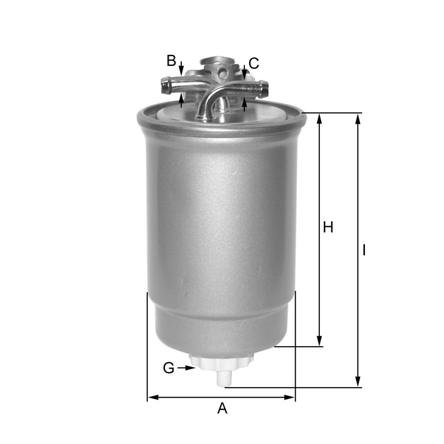 Fil Filter ZP05/4F Kraftstoff-Leitungsfilter (Inline)