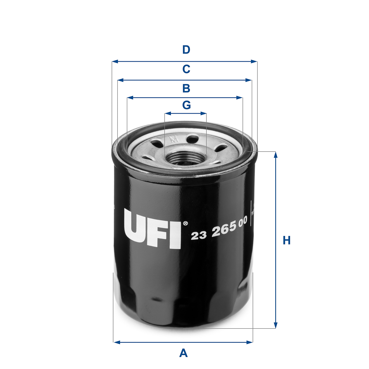 UFI FILTERS 23.265.00 Ölfilter SpinOn