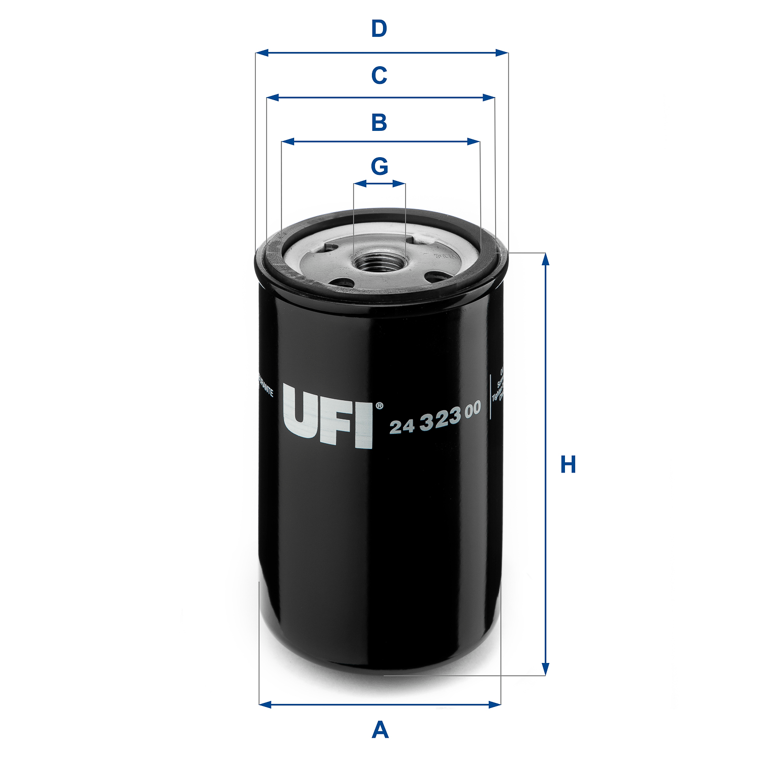 UFI FILTERS 24.323.00 Kraftstofffilter SpinOn