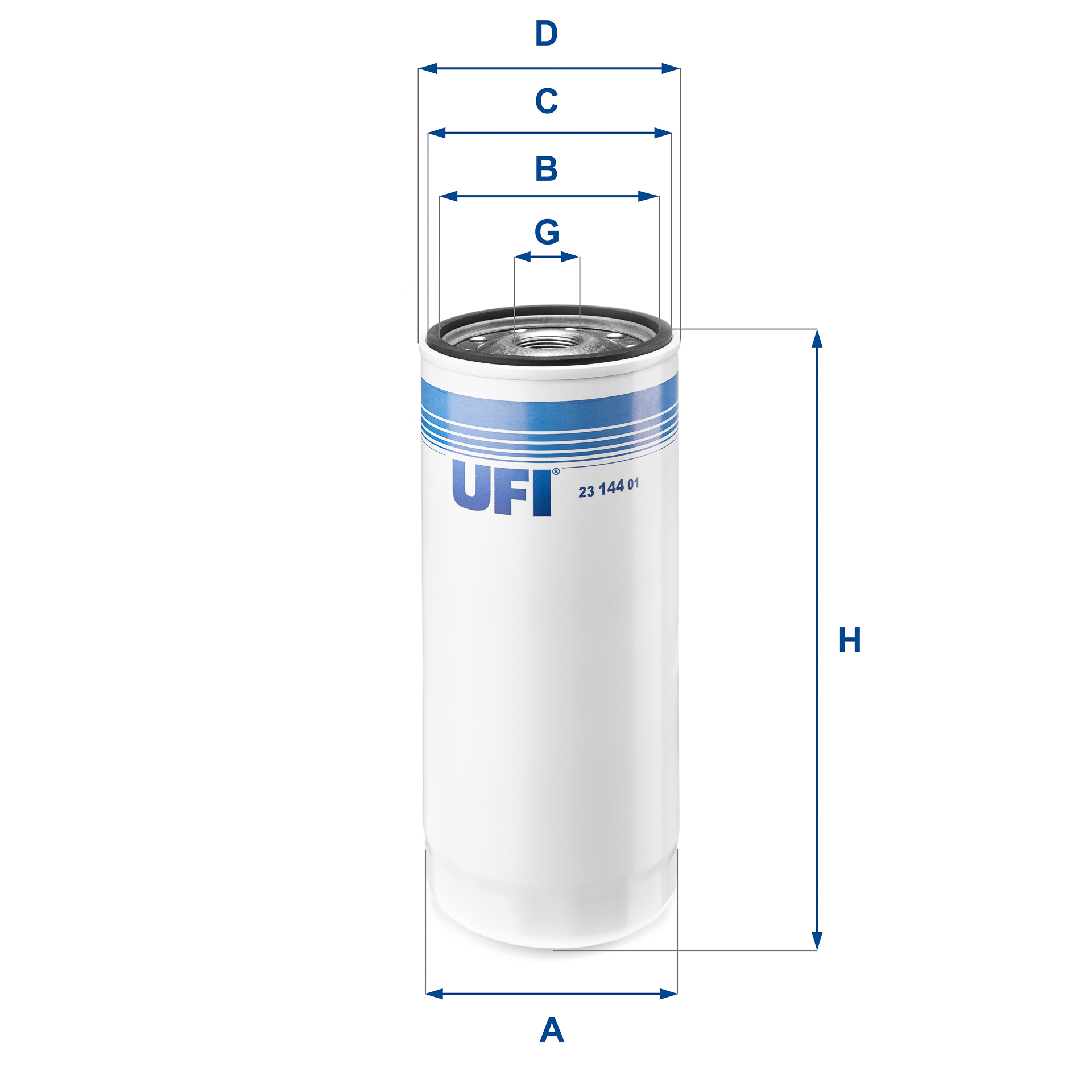 UFI FILTERS 23.144.01 Ölfilter SpinOn