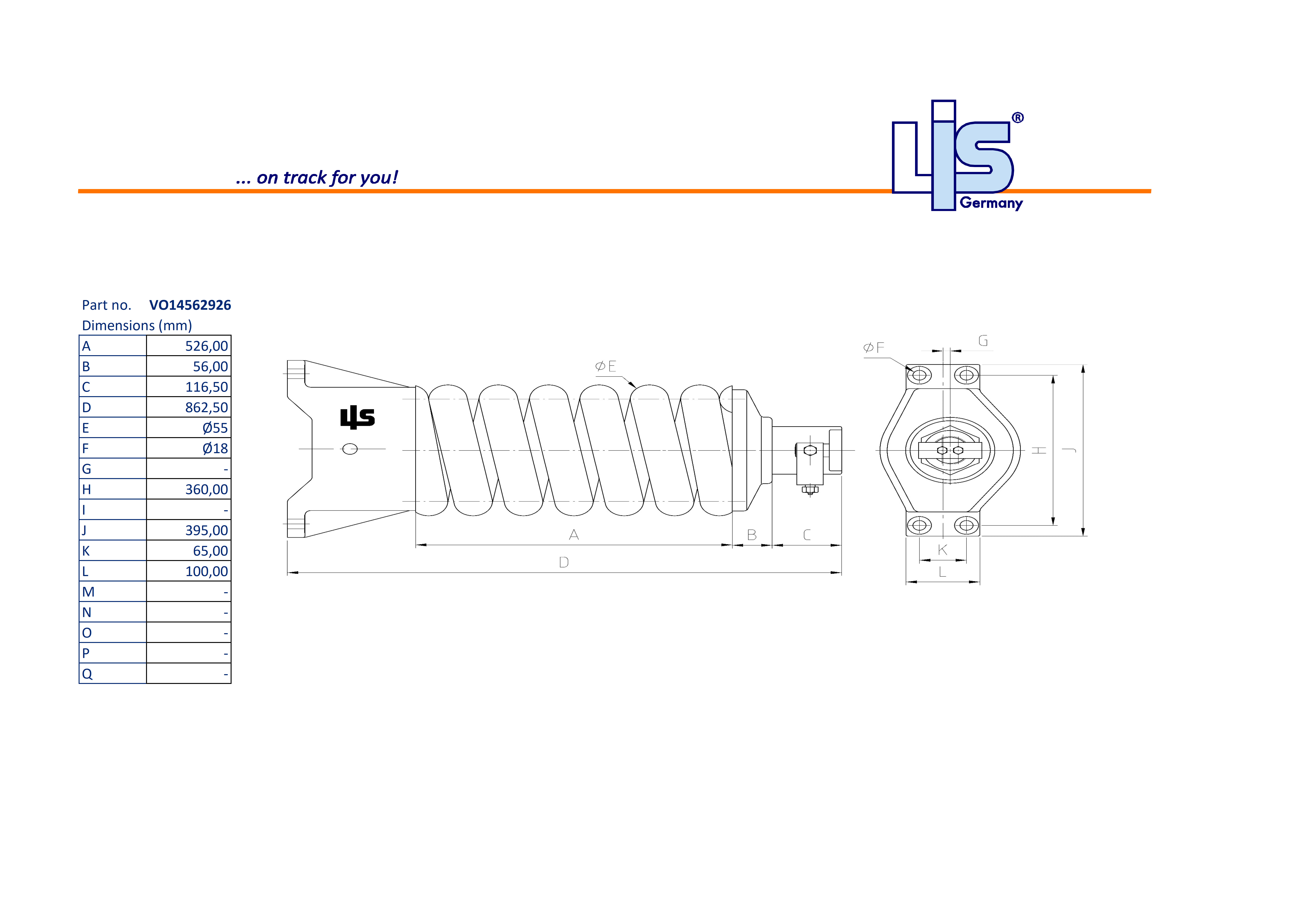 TRACK ADJUSTER & SPRING ASSEMBLY