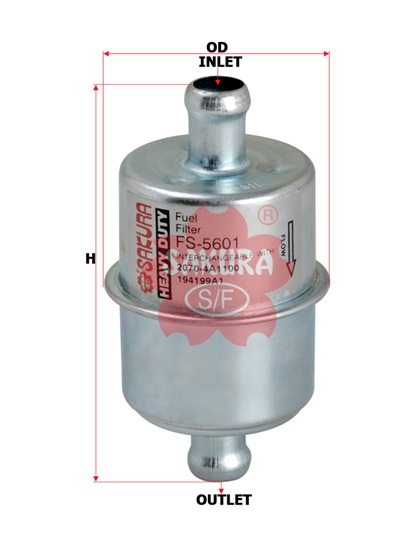 FS-5601 Kraftstoff-Leitungsfilter Inline