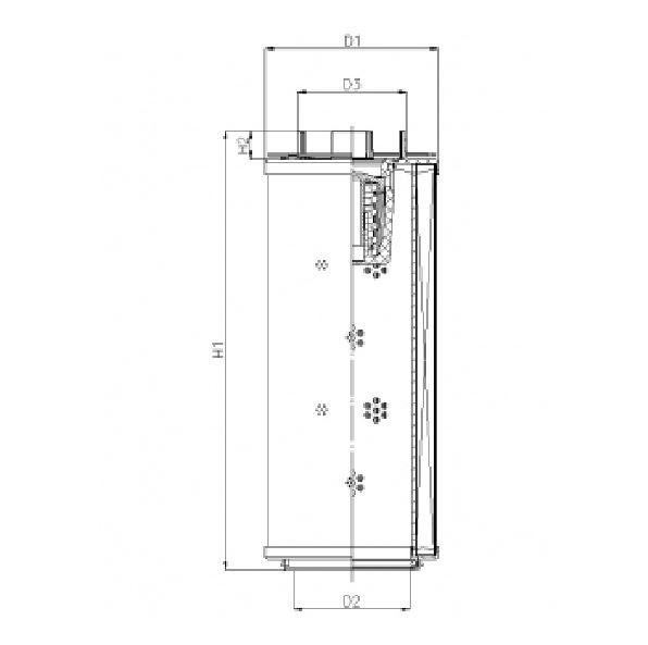 FILTREC RHR950G10B3/AB1 hydraulic filter element