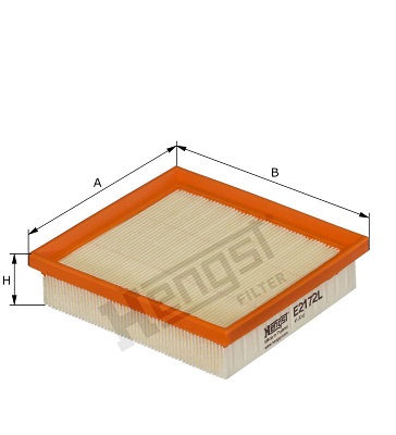 HENGST FILTER E2172L Luftfilterelement