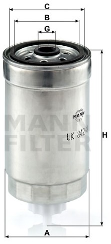 MANN-FILTER WK842/8 fuel filter