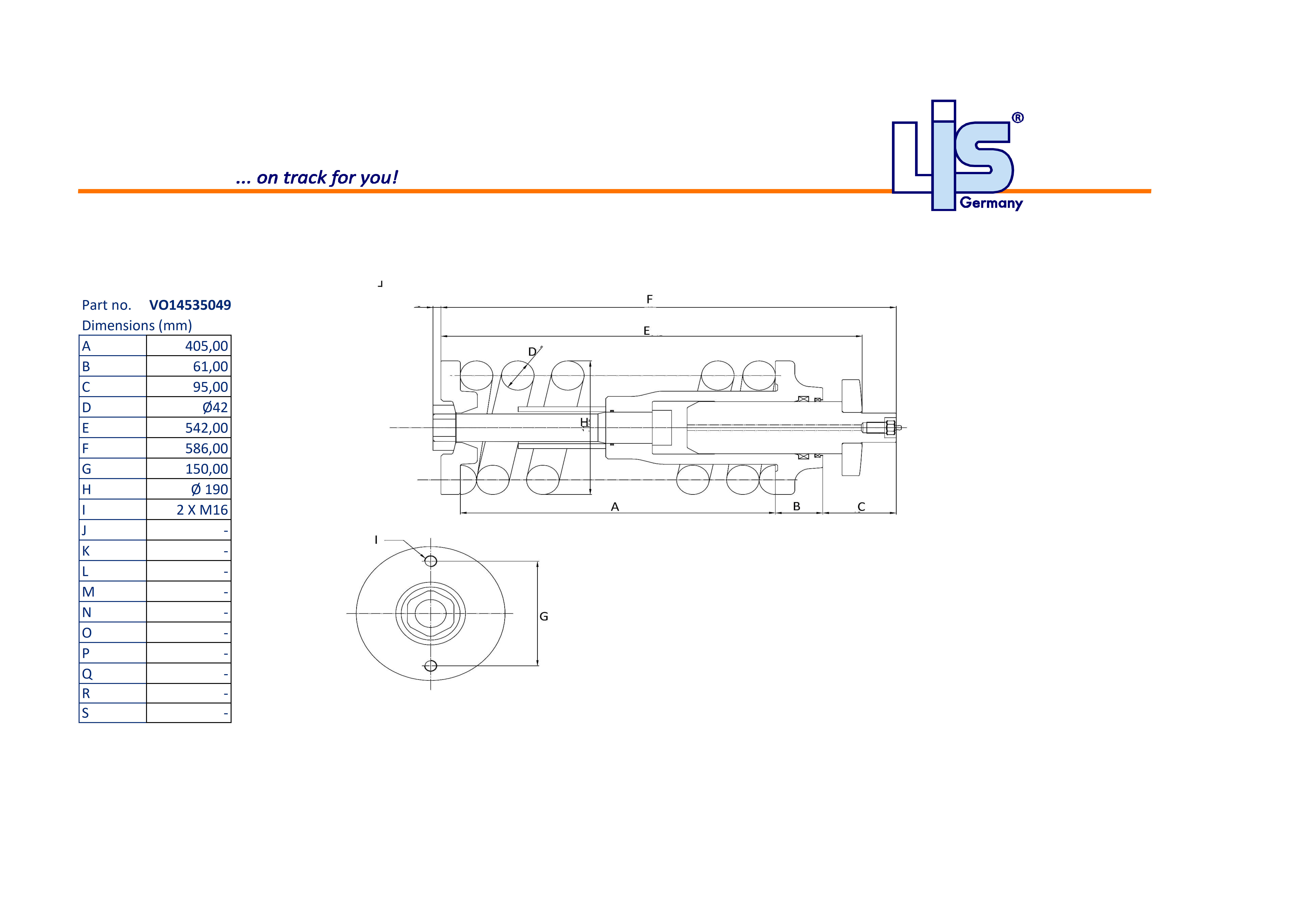 TRACK ADJUSTER & SPRING ASSEMBLY to fit
volvo,ec140B,EC135B