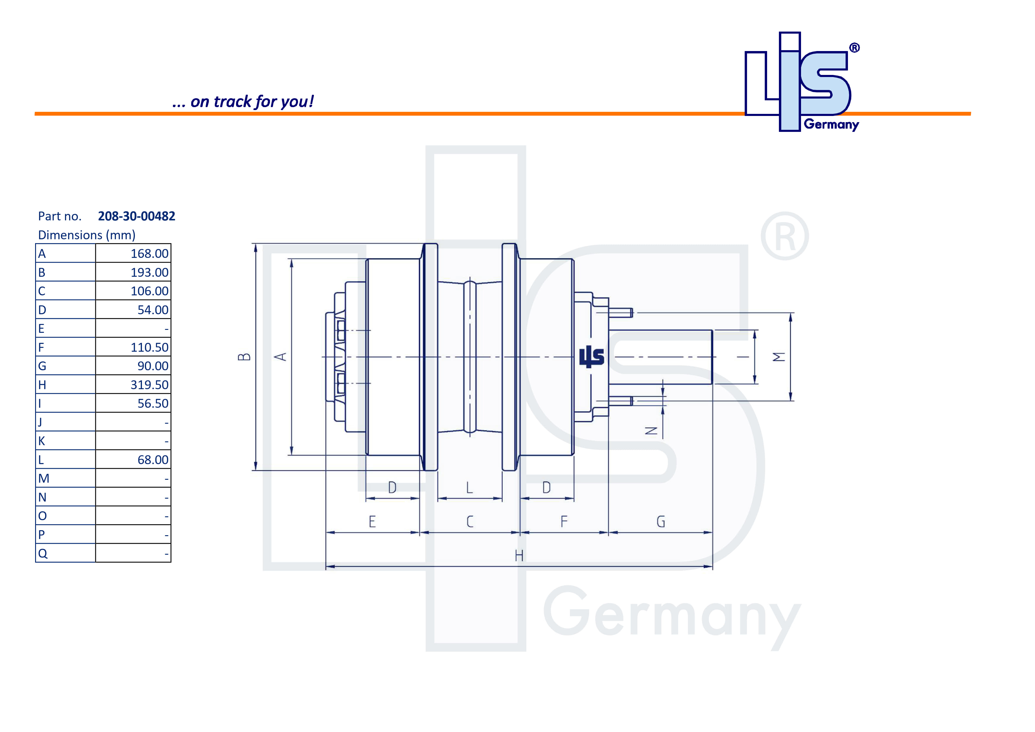 LIS® Carrier Roller 208-30-00482