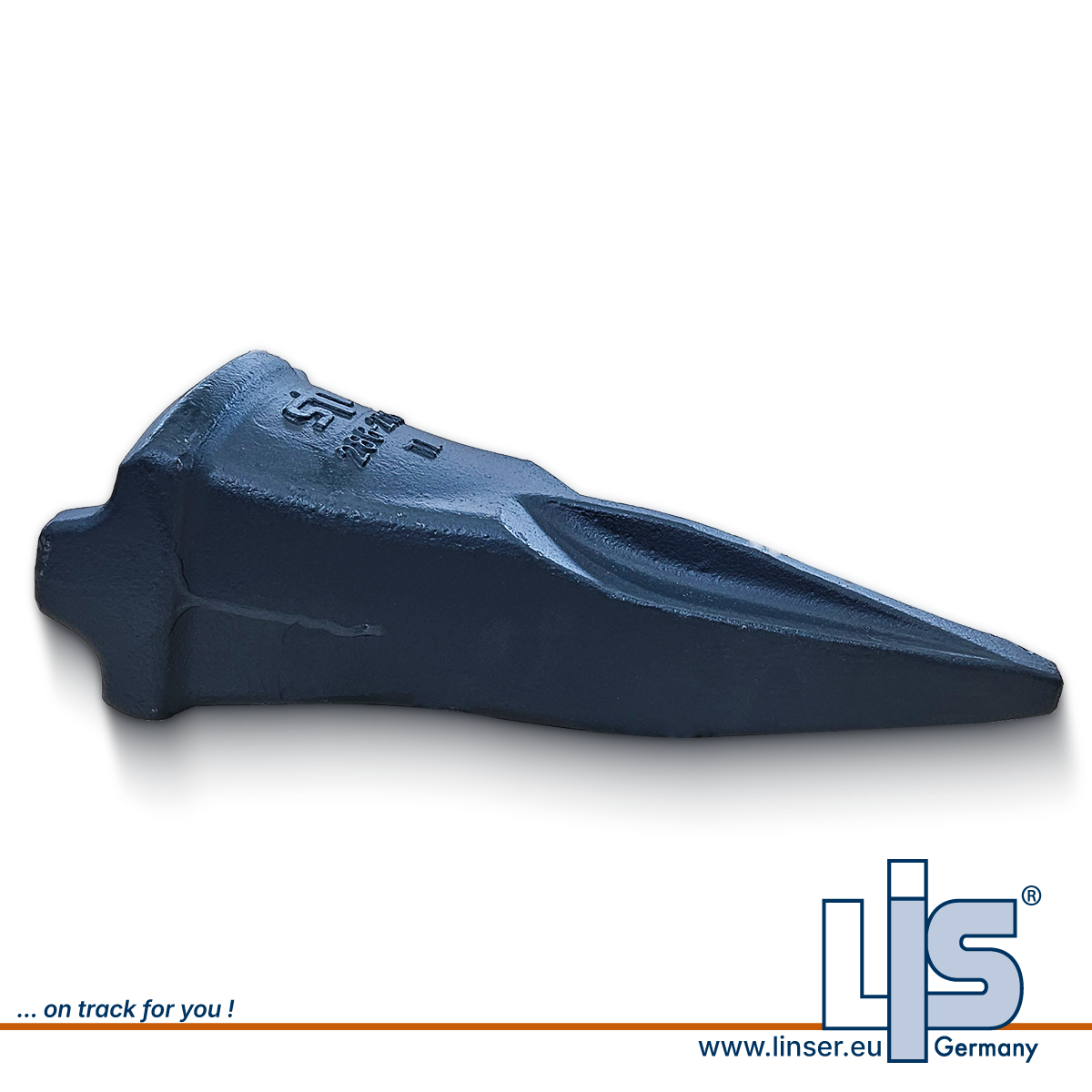 LIS Baggerzahn K110 2862115 von der Seite für CAT K-System.