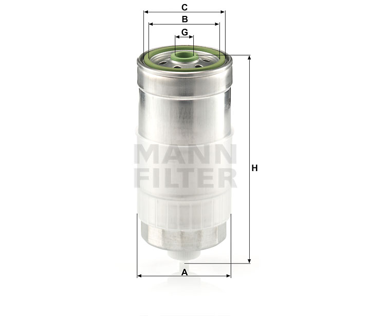 MANN-FILTER WK845/1 Kraftstofffilter SpinOn